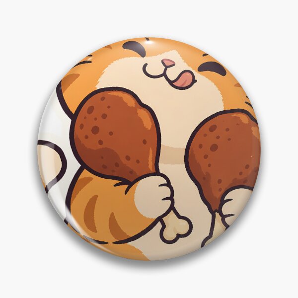 Item preview, Orange Cat One Brain Cell Two Drumsticks Thanksgiving designed and sold by OuqCreations.