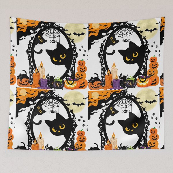 Item preview, Spooky Halloween Cat designed and sold by Zellija.