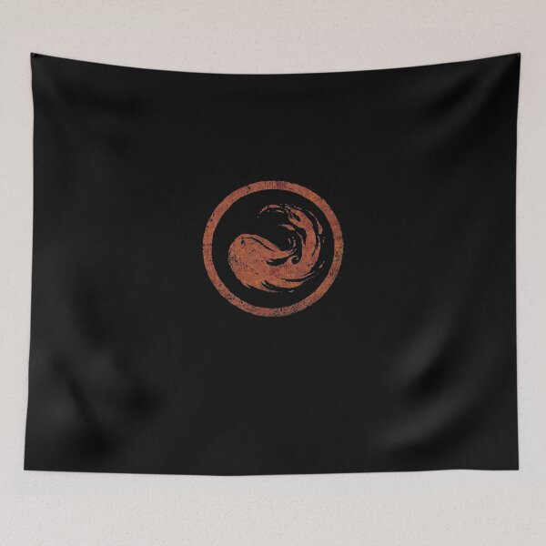 Item preview, Abstract Wave Swirl Circular Grunge Emblem designed and sold by RossIsaac57.