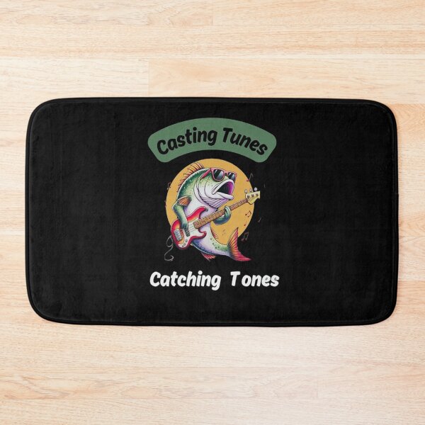 Item preview, Funny Bass Fish Guitarist Cartoon designed and sold by RossIsaac57.