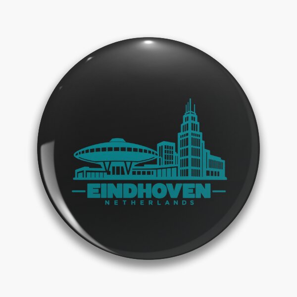 Item preview, Eindhoven North Brabant Netherlands Line Art Skyline Poster designed and sold by CMYKStudio.