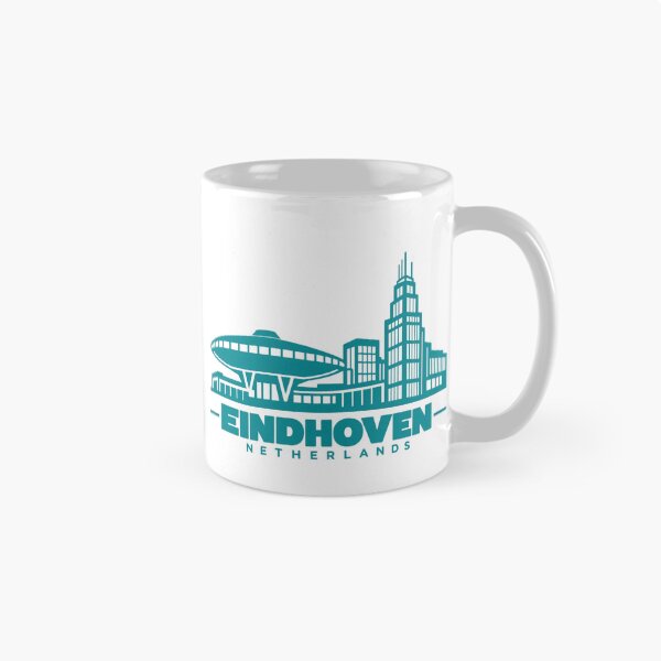 Item preview, Eindhoven North Brabant Netherlands Line Art Skyline Poster designed and sold by CMYKStudio.