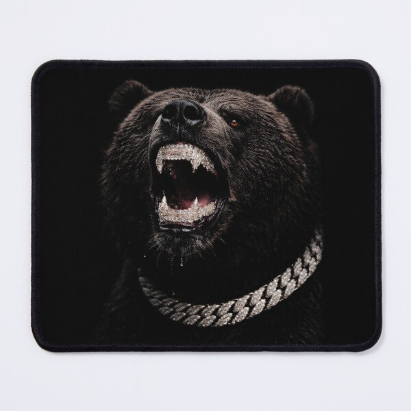 Item preview, Grizzly Bear with Grillz designed and sold by NF Designs Studio DTF.