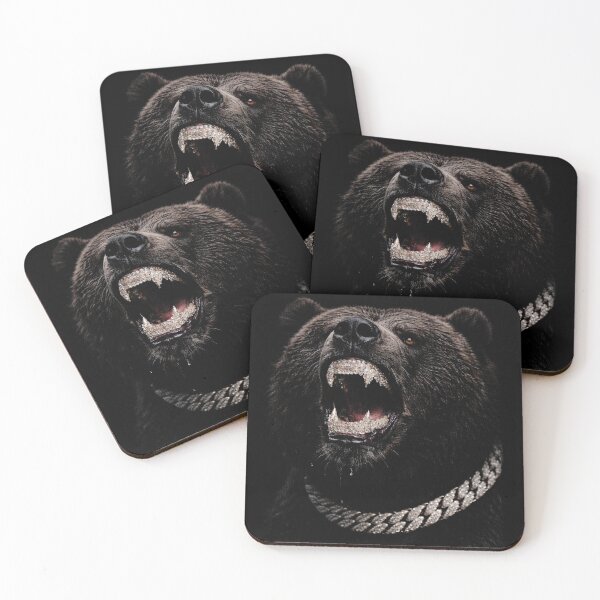 Item preview, Grizzly Bear with Grillz designed and sold by NF Designs Studio DTF.