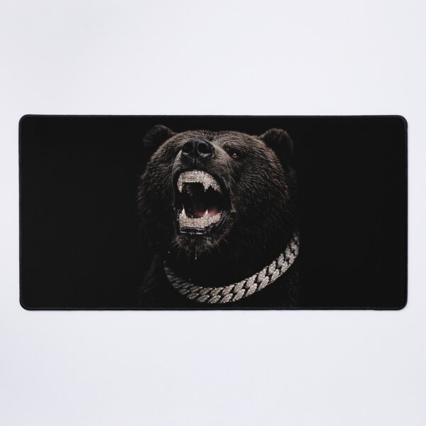 Item preview, Grizzly Bear with Grillz designed and sold by NF Designs Studio DTF.