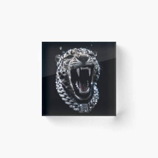 Item preview, Leopard with Diamond Fangs designed and sold by NF Designs Studio DTF.