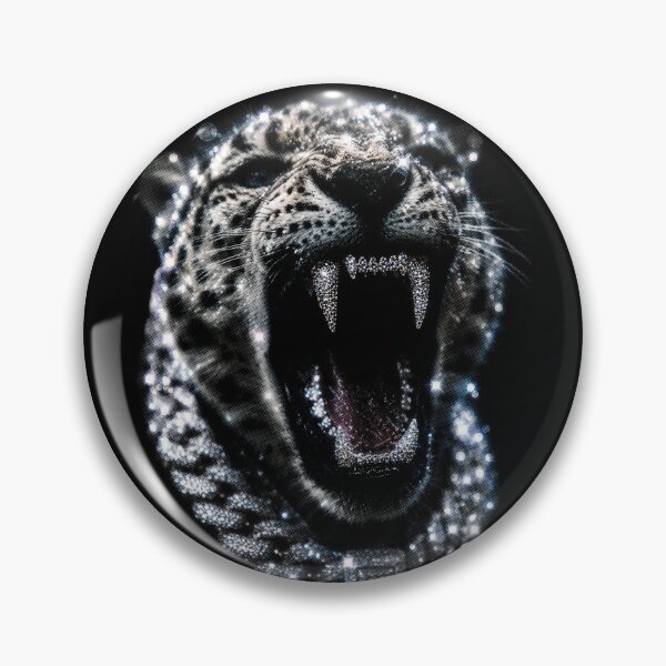 Item preview, Leopard with Diamond Fangs designed and sold by NF Designs Studio DTF.