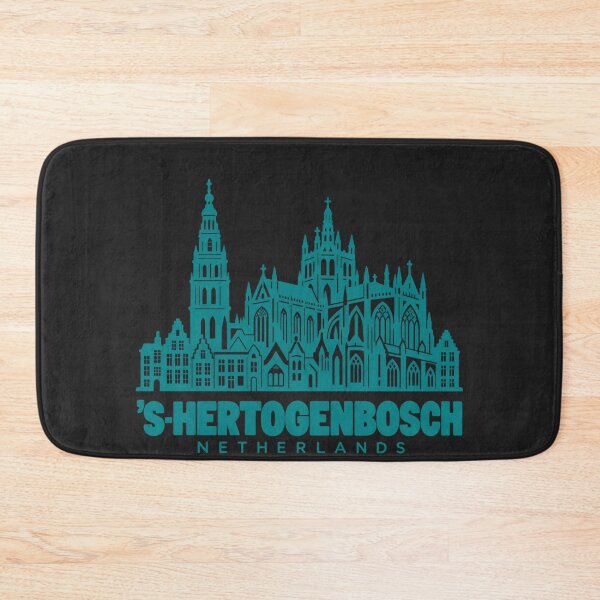 Item preview, s-Hertogenbosch North Brabant Netherlands Line Art Landmark Poster designed and sold by CMYKStudio.