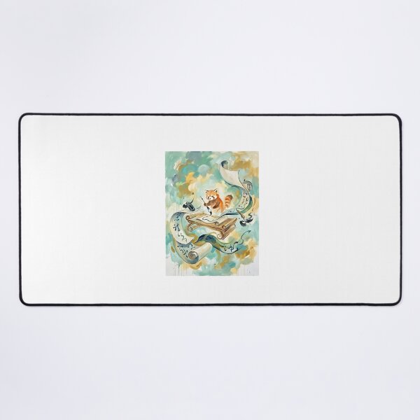 Item preview, Red Panda Calligrapher designed and sold by PictoVibe.