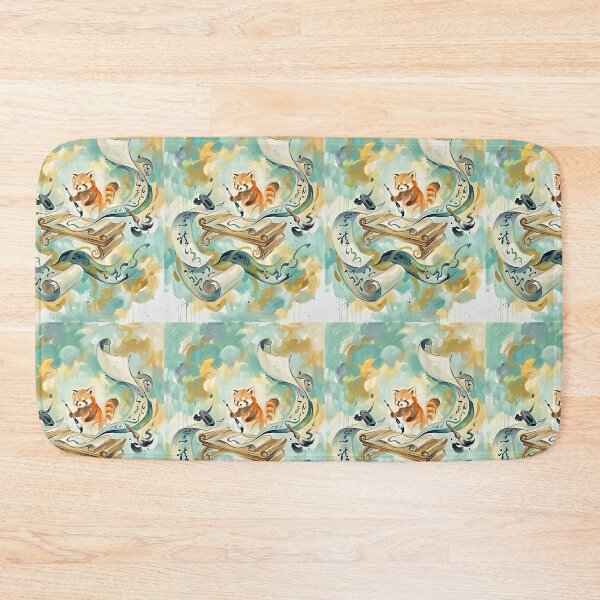 Item preview, Red Panda Calligrapher designed and sold by PictoVibe.