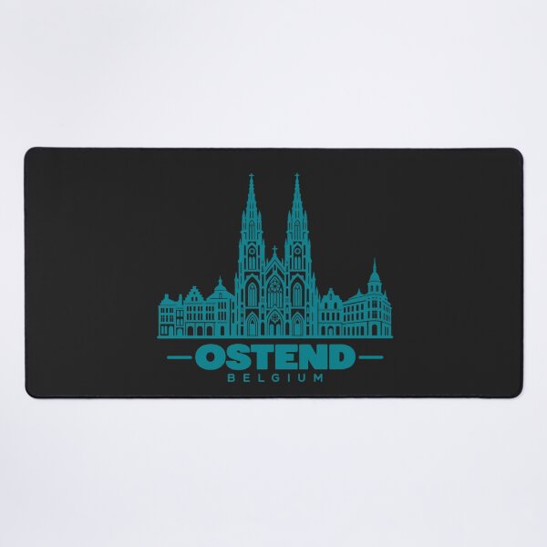 Item preview, Ostend West Flanders Belgium Line Art Coastline Poster designed and sold by CMYKStudio.