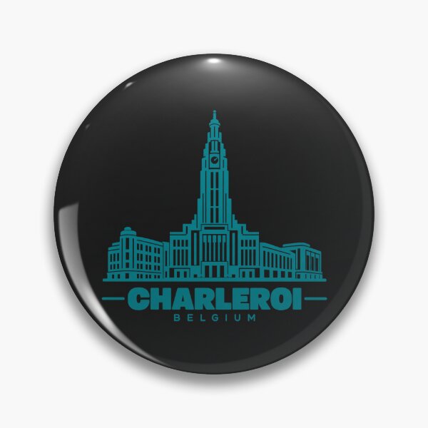 Item preview, Charleroi Hainaut Belgium Line Art Landmark Poster designed and sold by CMYKStudio.
