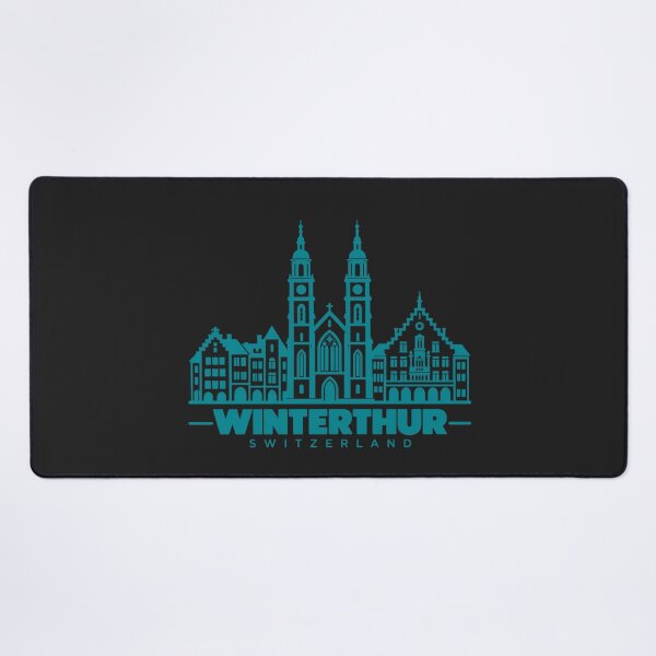 Item preview, Winterthur Zurich Switzerland Line Art Landmark Poster designed and sold by CMYKStudio.