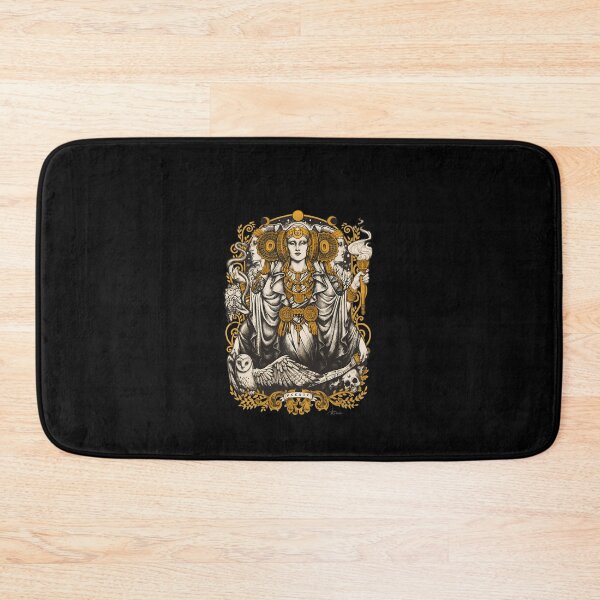 Item preview, Triple Goddess Mythological Gold Woodcut Illustration designed and sold by ArsRuots9.