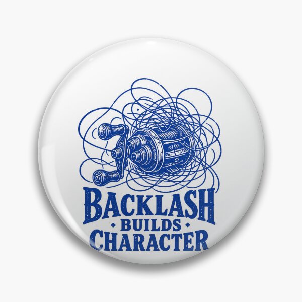 Item preview, Backlash Builds Character Baitcaster Fishing Joke designed and sold by elderberry.