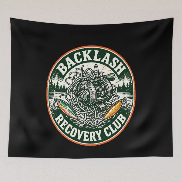 Item preview, Backlash Recovery Support Club Fishing Reel Humor designed and sold by elderberry.