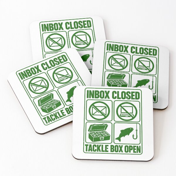 Item preview, Inbox Closed Tackle Box Open Fishing Instead Of Email designed and sold by elderberry.