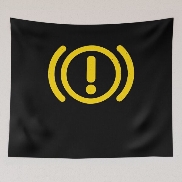 Item preview, Brake Warning Symbol With Yellow Exclamation Mark designed and sold by elderberry.