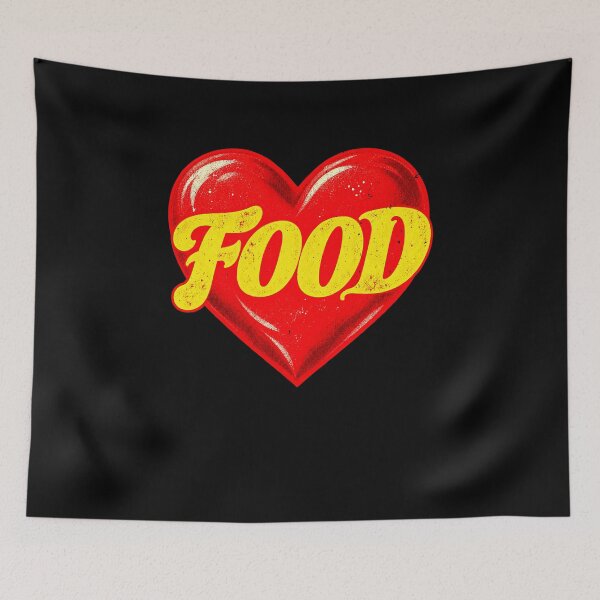 Item preview, FOOD Heart for Anyone Who Loves Food designed and sold by elderberry.