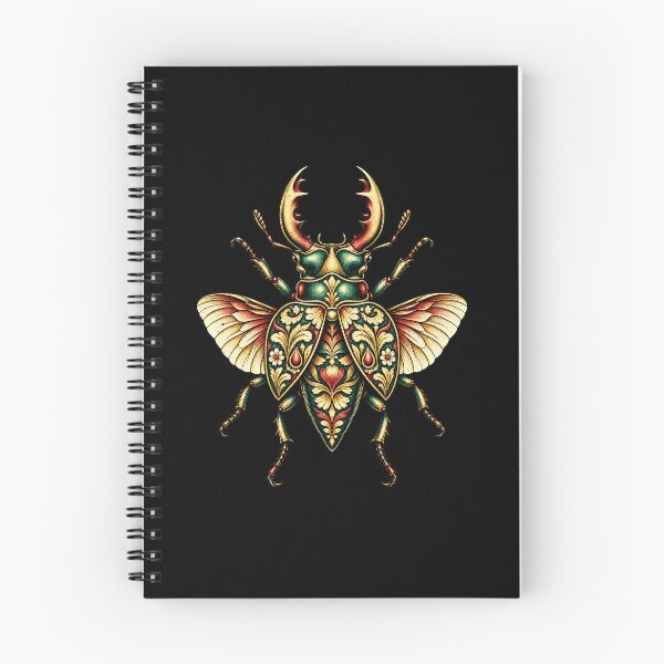 Item preview, Floral Beetle Insect Illustration designed and sold by elderberry.