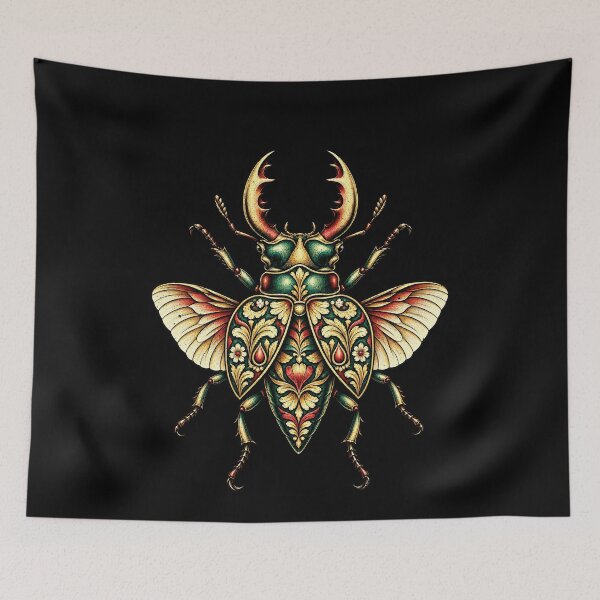 Aperçu de l'œuvre Illustration d'insecte coléoptère floral créée et vendue par elderberry.
