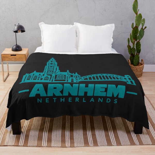 Item preview, Arnhem Gelderland Netherlands Line Art Landmark Poster designed and sold by CMYKStudio.