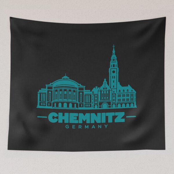 Item preview, Chemnitz Saxony Germany Line Art Landmark Poster designed and sold by CMYKStudio.