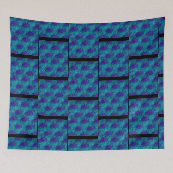 Item preview, Blue and Purple Monster Fur Texture Art designed and sold by MehmetSchuler5.