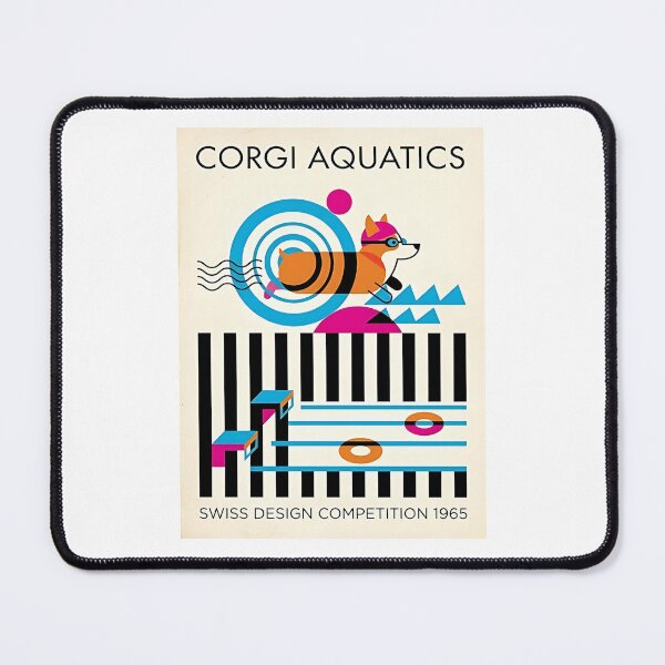 Item preview, Corgi Competitive Swimmer designed and sold by PictoVibe.