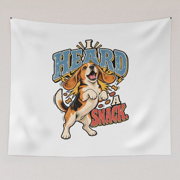 Item preview, I Heard A Snack Funny Retro Beagle Design designed and sold by Tong4130.