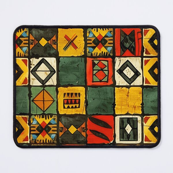 Item preview, African-Style Green, Yellow, And Red Ornate Designs designed and sold by DEC02.