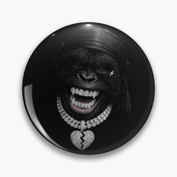 Item preview, Gorilla with Grillz designed and sold by NF Designs Studio DTF.