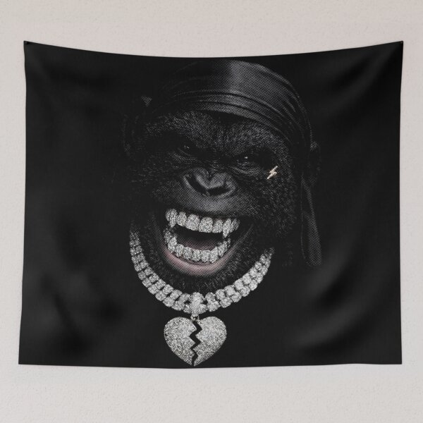 Item preview, Gorilla with Grillz designed and sold by NF Designs Studio DTF.