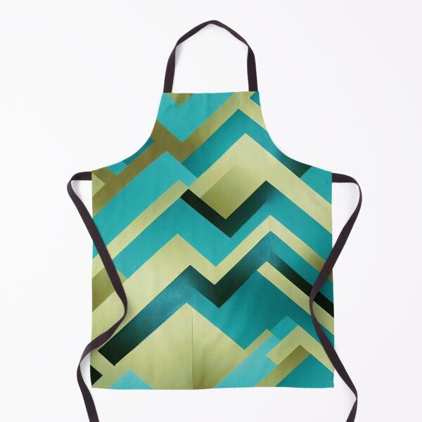 Item preview, Art Deco Pattern In Teal Blue And Yellow designed and sold by DEC02.