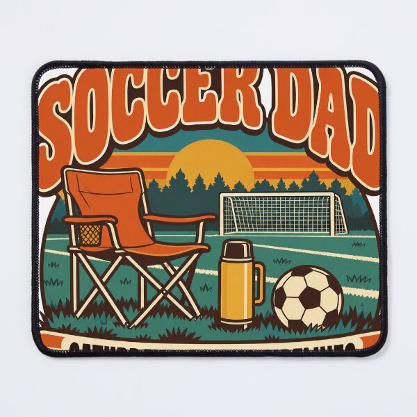 Item preview, Soccer Dad Gift - Saturday Morning Sidelines designed and sold by RedRubyBubble.