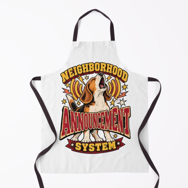 Item preview, Neighborhood Announcement System Loud Beagle Retro Dog Shirt designed and sold by Tong4130.