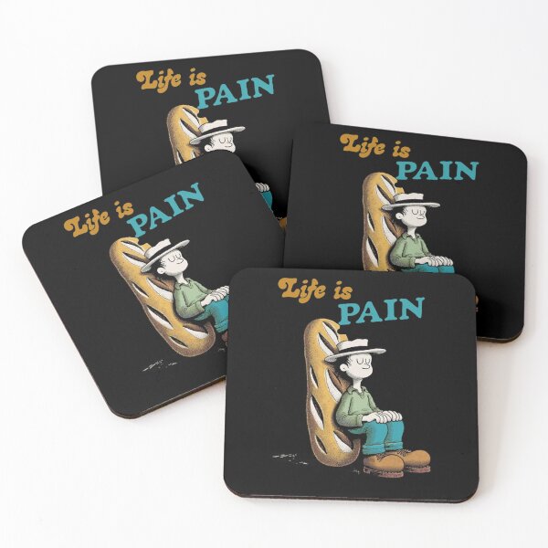 Item preview, Life Is Pain French Baguette Pun designed and sold by KerrJoshua54.