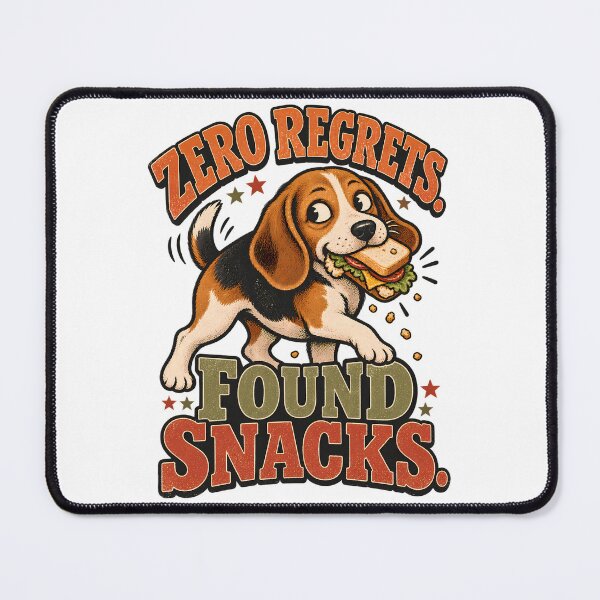 Item preview, Zero Regrets Found Snacks Funny Beagle Dog Shirt designed and sold by Tong4130.