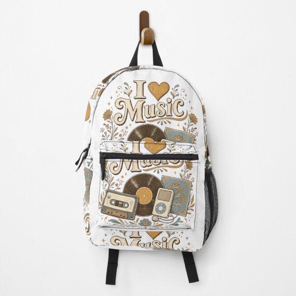 Item preview, I Love Music – Vintage Analog Music Design designed and sold by Nacho Average Designs.