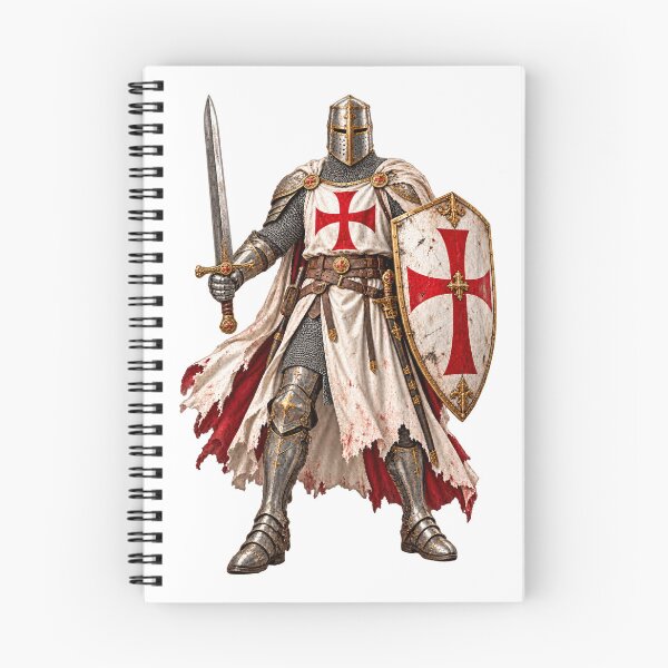 Item preview, Templar Knight – Medieval Warrior with Sword and Shield designed and sold by BlingandGifts.