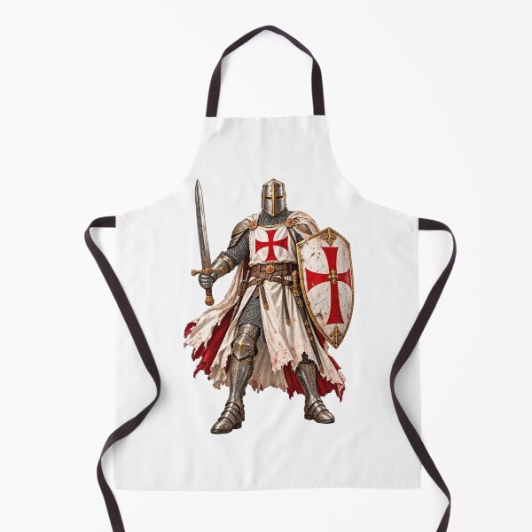 Item preview, Templar Knight – Medieval Warrior with Sword and Shield designed and sold by BlingandGifts.