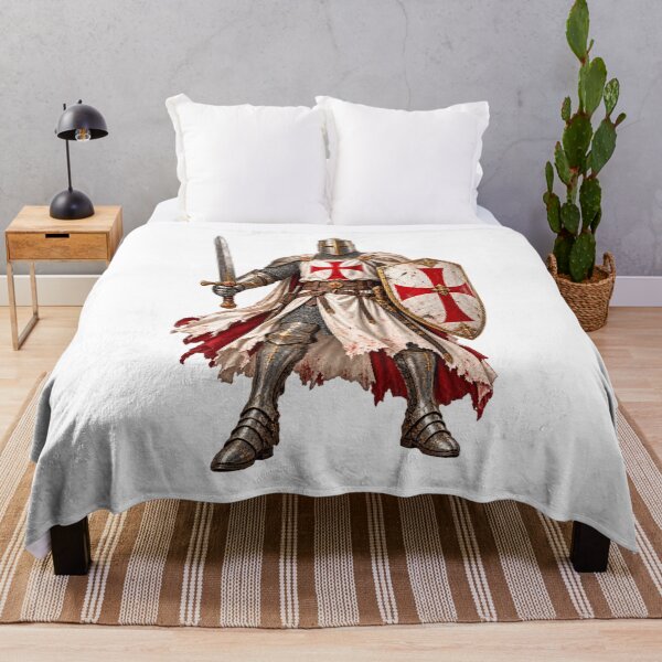 Item preview, Templar Knight – Medieval Warrior with Sword and Shield designed and sold by BlingandGifts.