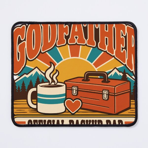 Item preview, Godfather Gift - Official Backup Dad designed and sold by RedRubyBubble.
