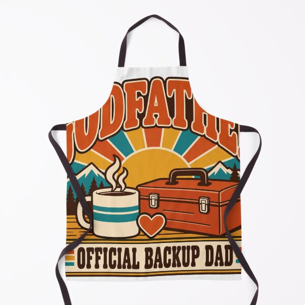 Item preview, Godfather Gift - Official Backup Dad designed and sold by RedRubyBubble.