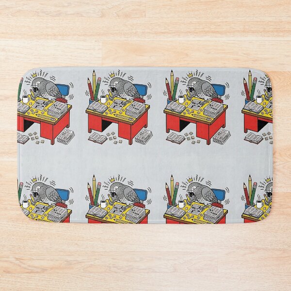 Item preview, African Grey Crossword Champion designed and sold by PictoVibe.