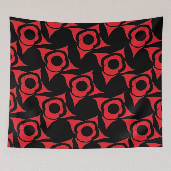 Item preview, red roses on black designed and sold by DebbieWay.