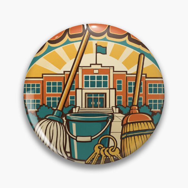Item preview, Custodian Gift - Keeping School Spotless designed and sold by RedRubyBubble.