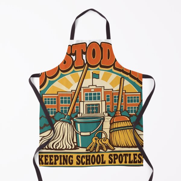 Item preview, Custodian Gift - Keeping School Spotless designed and sold by RedRubyBubble.