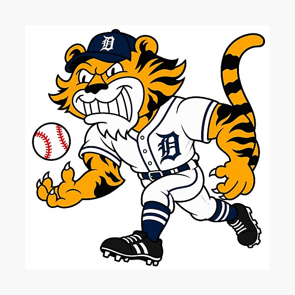 Item preview, The Mighty Tigers Mascot Drawing designed and sold by Luke Foran Sports Art.