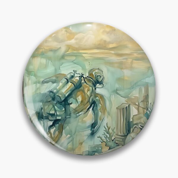 Item preview, Sea Turtle Underwater Archaeologist designed and sold by PictoVibe.